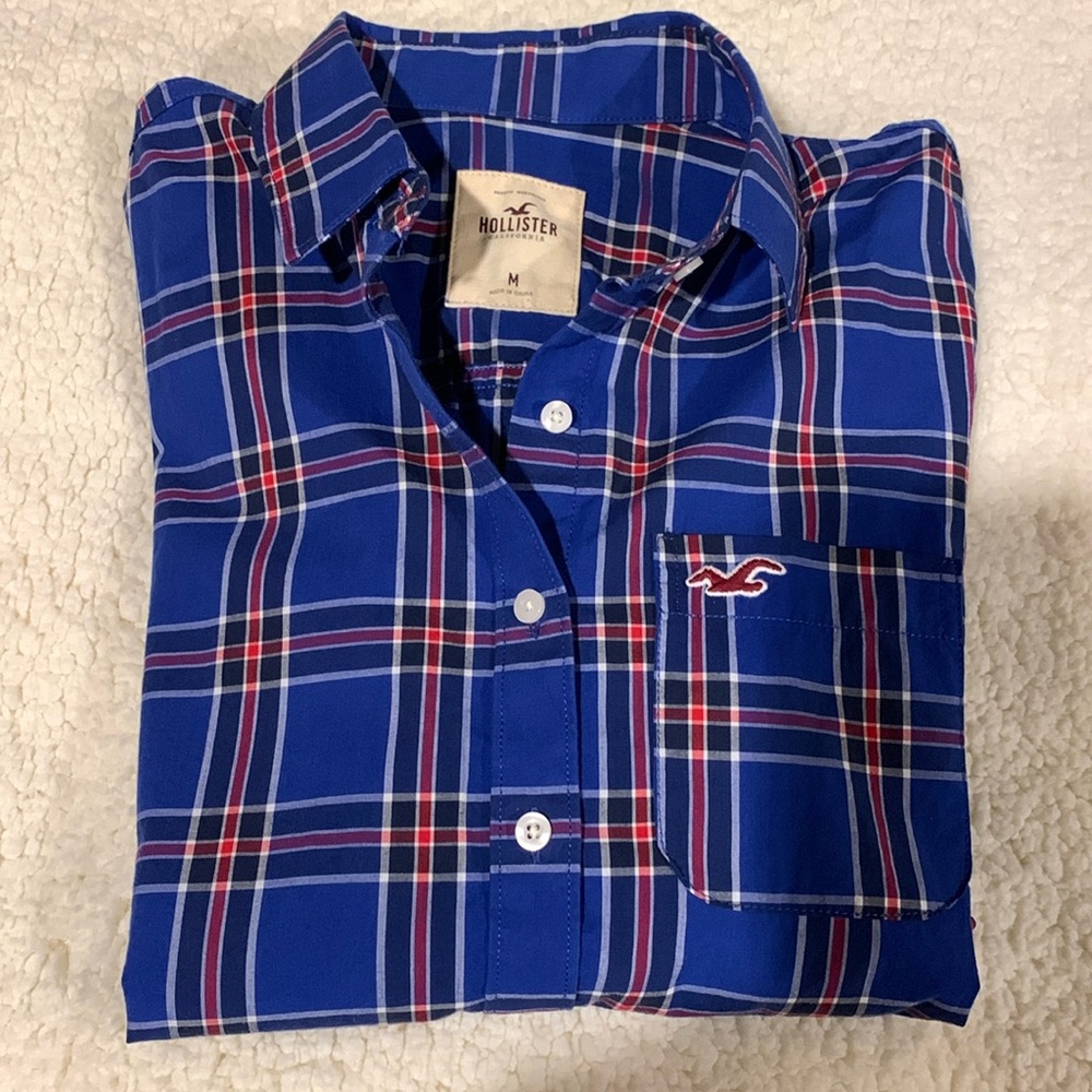 Hollister button down girls shirt